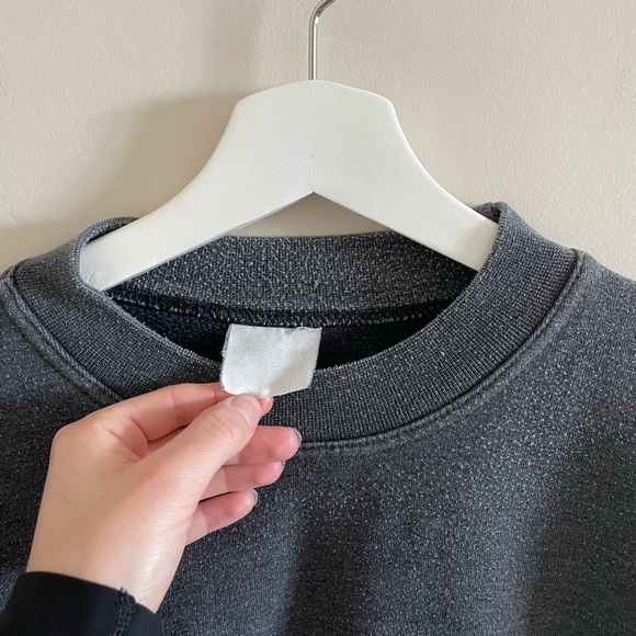 Vintage Dark Grey Zermatt Switzerland Oversized Mountain Sweatshirt Size Large - Picture 4 of 5